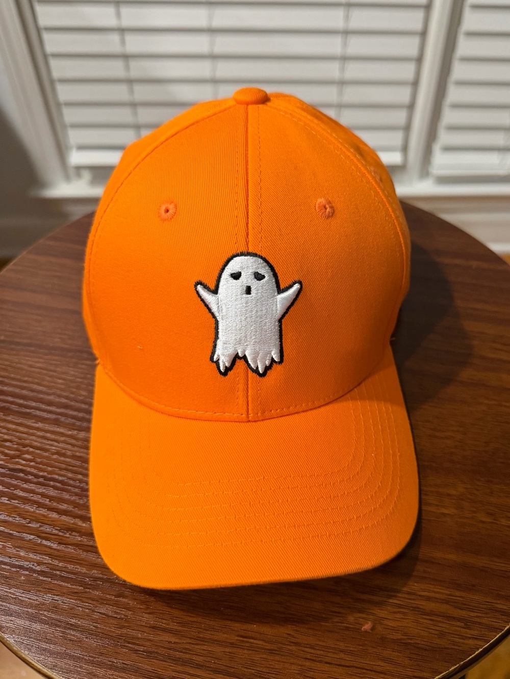 Women’s & Men’s Orange Ghost Baseball Cap Happy Halloween Baseball Cap! 🧡🖤